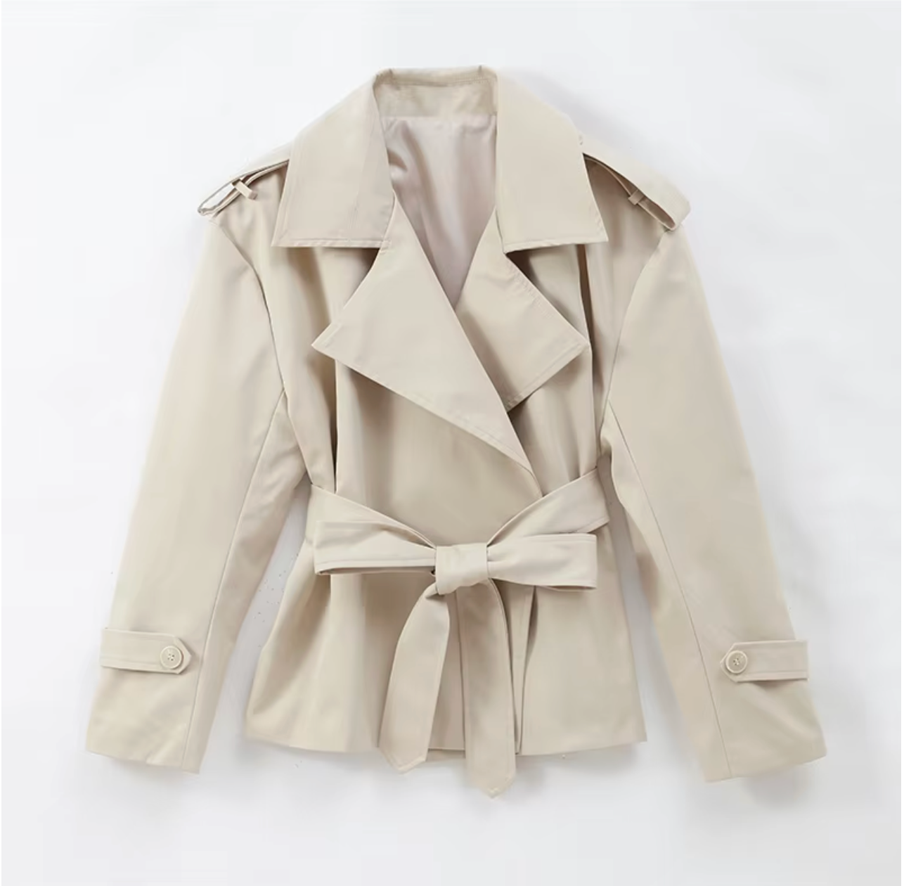 Trench Court Ceinturé - Khaki