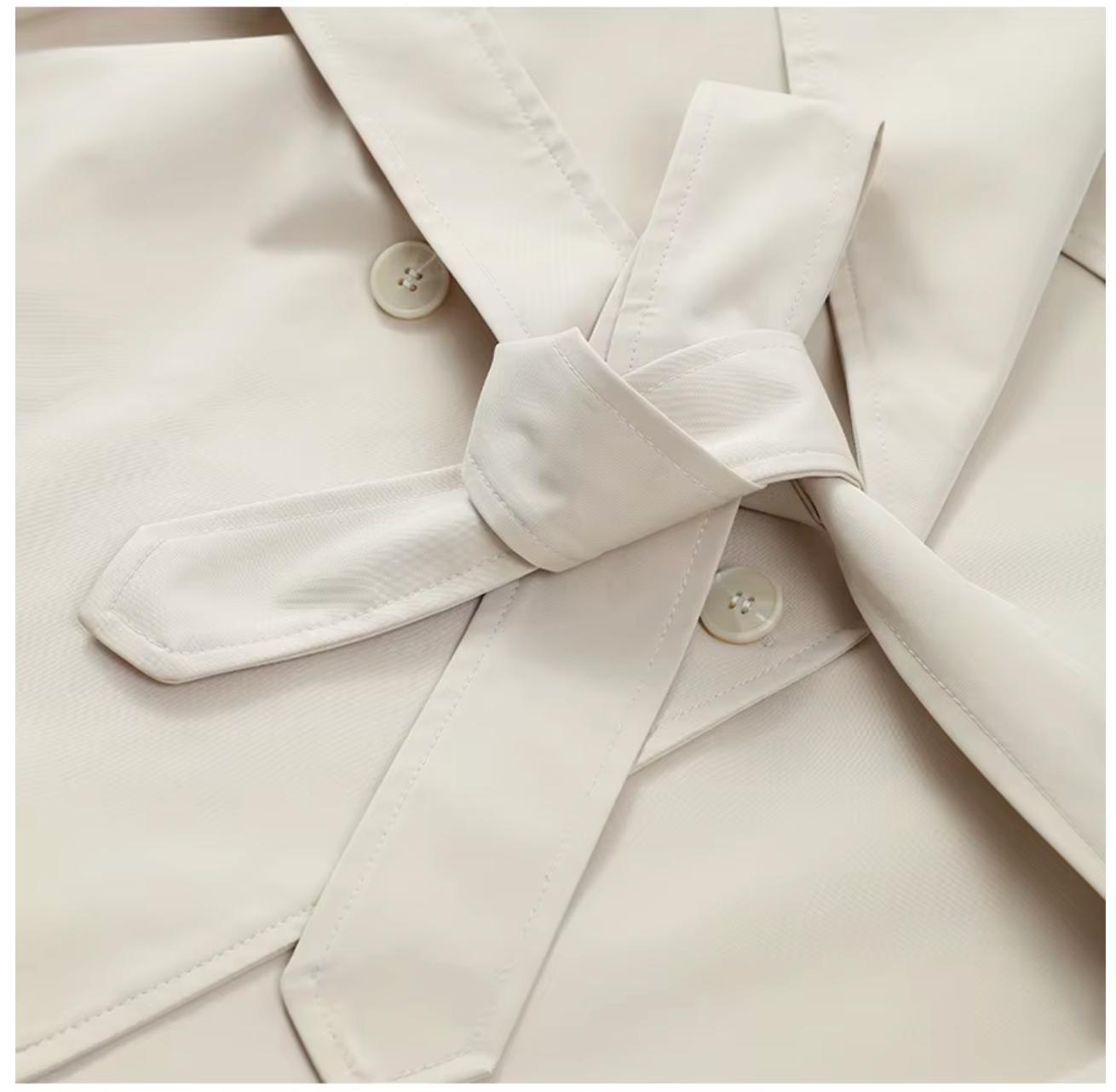 Trench Court Ceinturé - Khaki